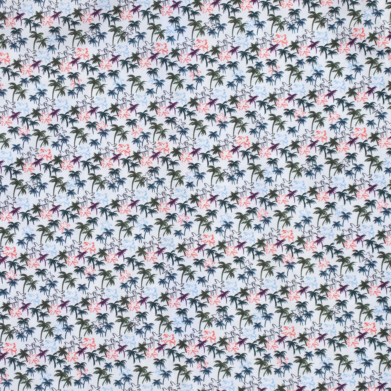 Paul Smith S/S Casual Fit Shirt Palm Detail White - Parasol Store