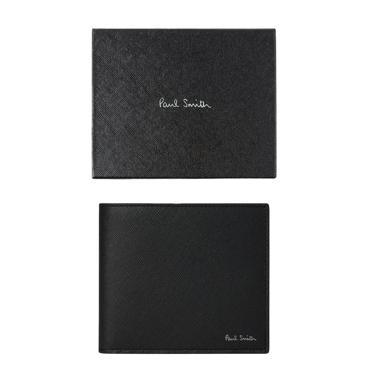 Paul Smith Signature Stripe Balloon Mount Fuji Interior Billfold Wallet Black - Parasol Store
