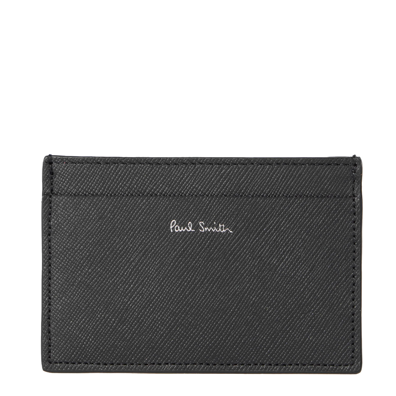 Paul Smith Signature Stripe Balloon Mount Fuji Print Card Holder Black - Parasol Store