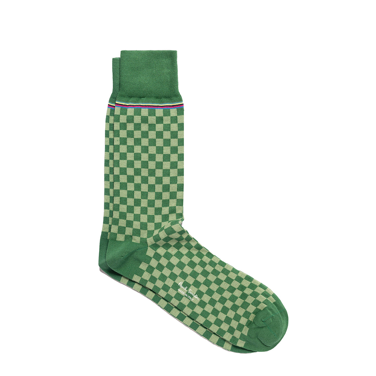 Paul Smith Sock Hudson Check Bottle Green - Parasol Store