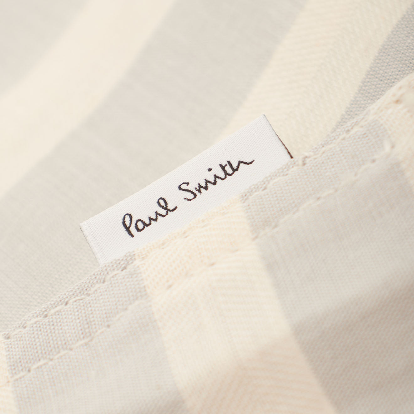 Paul Smith Stripe Cotton-Linen Shirt Light Blue - Parasol Store