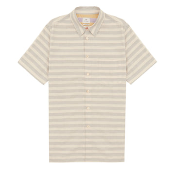 Paul Smith Stripe Cotton-Linen Shirt Light Blue - Parasol Store