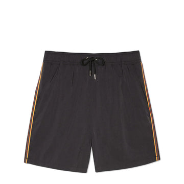 Paul Smith Swim Shorts With Artist Stripe Trim Black - Parasol Store
