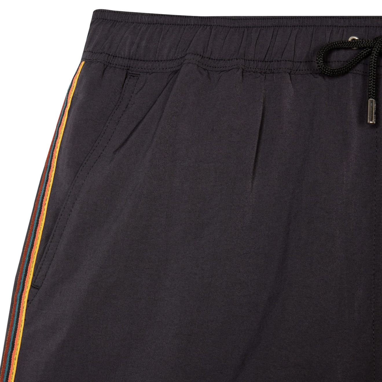 Paul Smith Swim Shorts With Artist Stripe Trim Black - Parasol Store