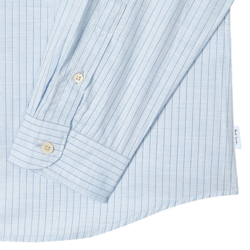 Paul Smith Tailored-Fit Melange Stripe Shirt Light Blue - Parasol Store