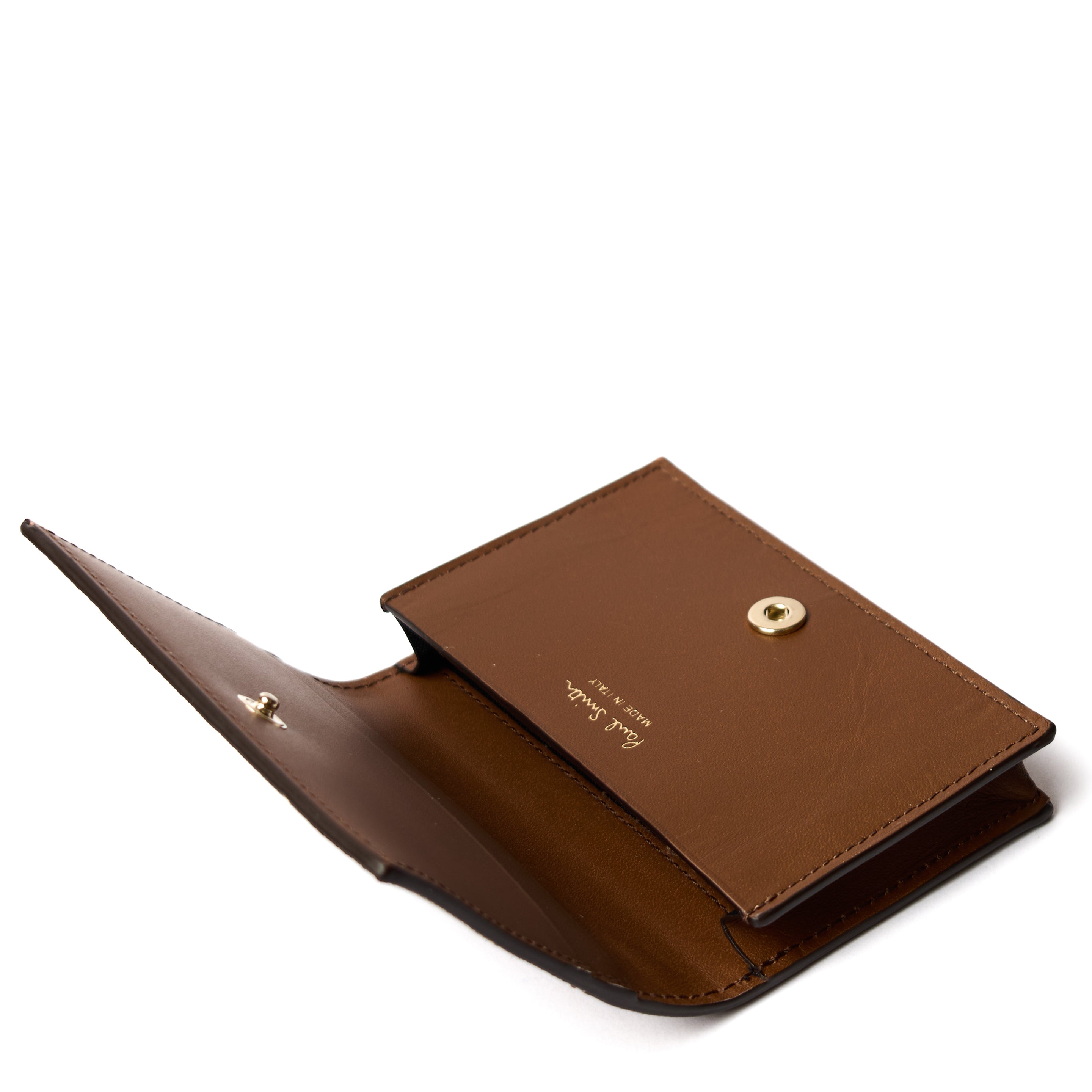 Paul Smith Wallet Fold Over Card Holder Brown - Parasol Store