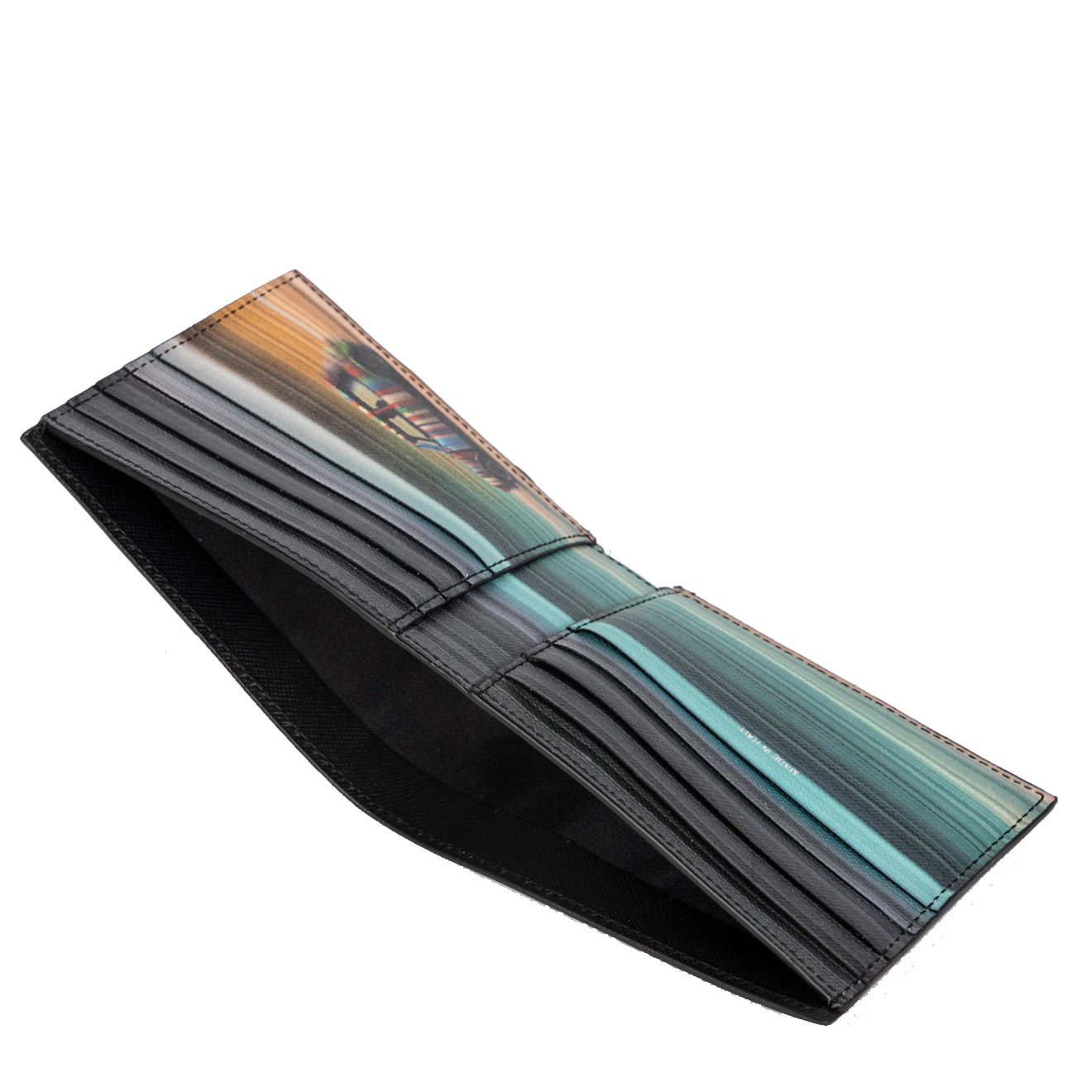 Paul Smith 'Mini Blur' Interior Billfold Wallet Black - Parasol Store