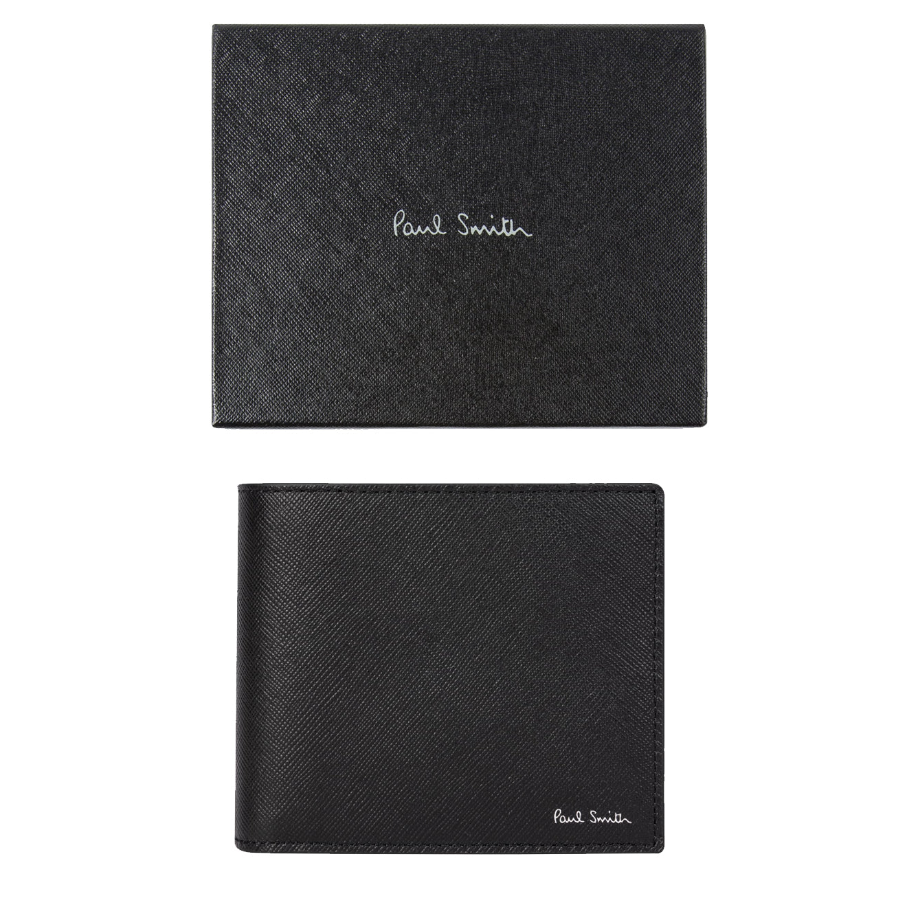 Paul Smith 'Signature Stripe Balloon' Interior Billfold Wallet Black - Parasol Store