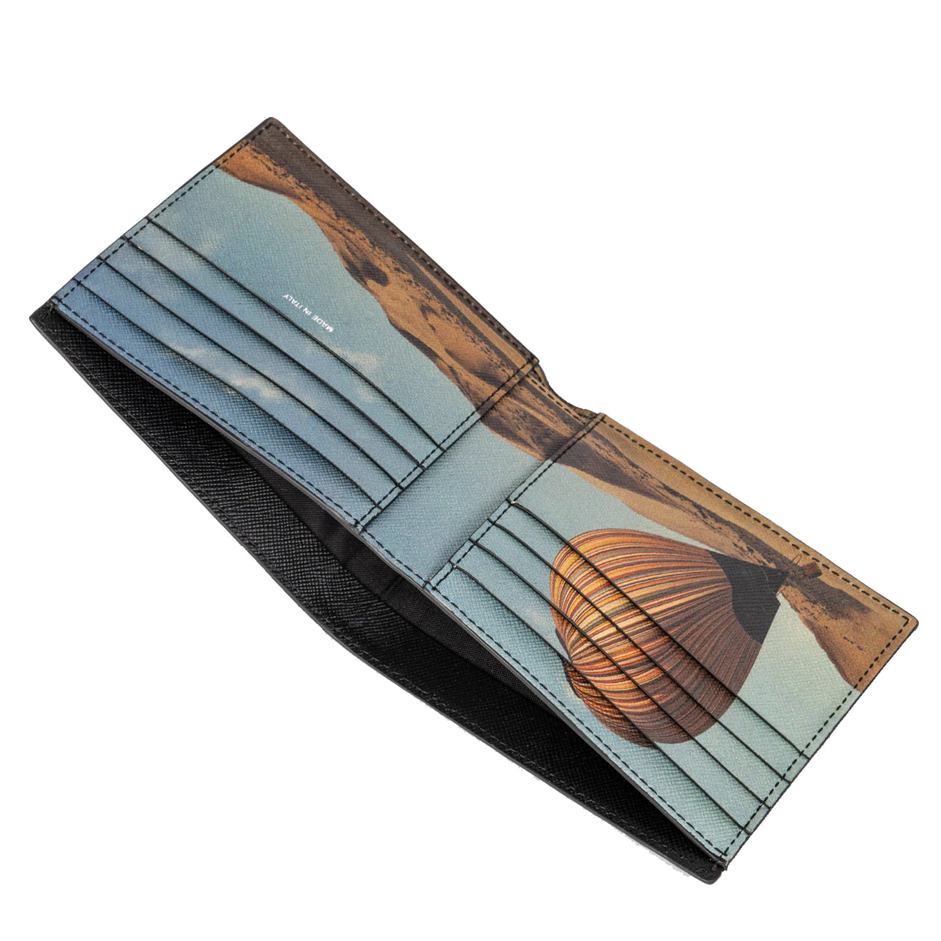 Paul Smith 'Signature Stripe Balloon' Interior Billfold Wallet Black - Parasol Store