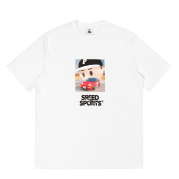 Pawa Speed Sports Desert Drift T-Shirt White - Parasol Store
