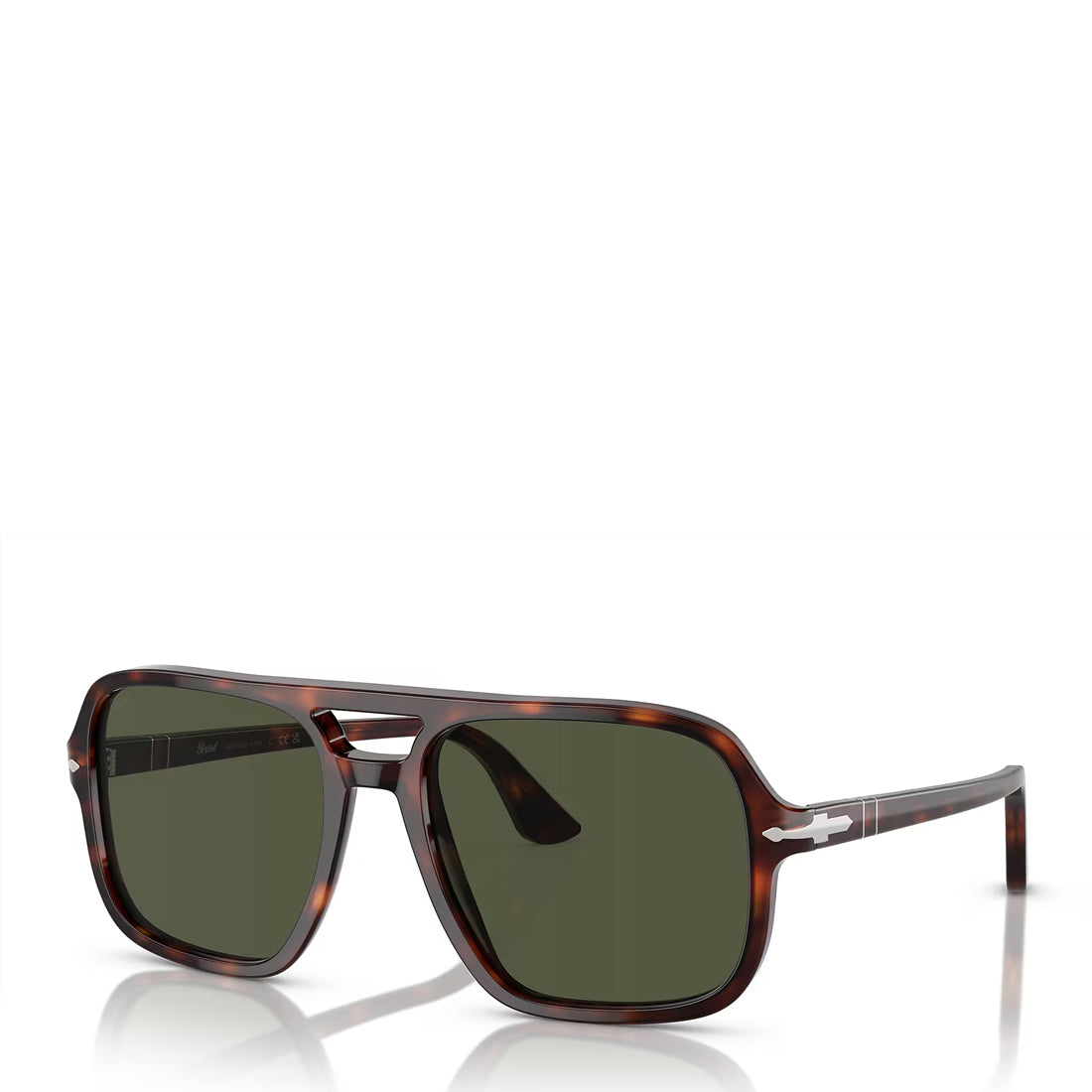 Persol 0P03328S 24/31 150-58 Sunglasses Havana / Green Lens - Parasol Store