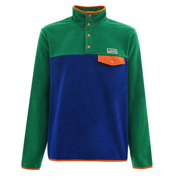 Polo Ralph Lauren Colour-Blocked Brushed Fleece Pullover Primary Green Multi - Parasol Store