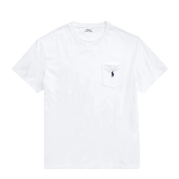 Polo Ralph Lauren Classic Fit Jersey Pocket T-Shirt White - Parasol Store