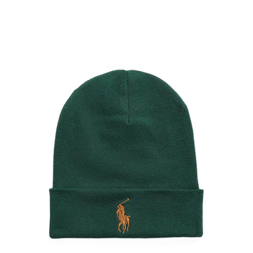 Polo Ralph Lauren Combed Cotton Beanie Vintage Pine/ Tan Pp - Parasol Store
