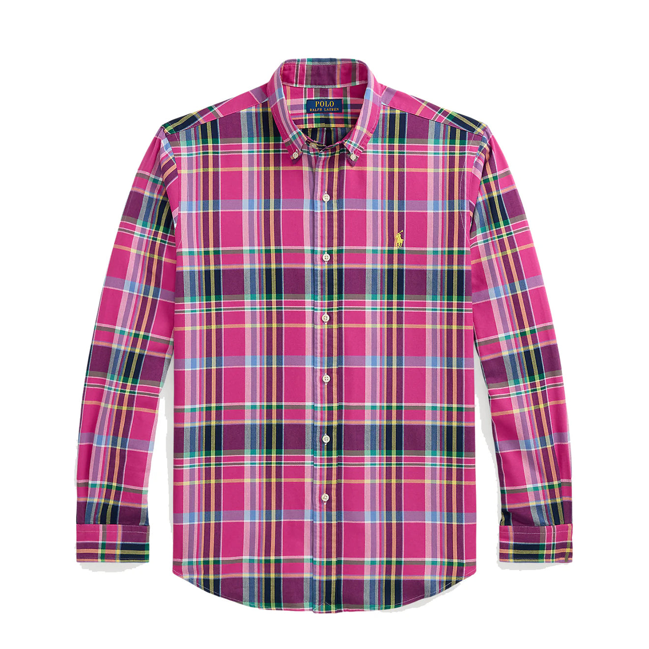 Ralph Lauren CUSTOM FIT long sleeve button down check shirt men's L /eaa457673