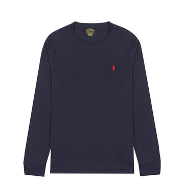 Polo Ralph Lauren Custom Slim Fit Cotton LS T-Shirt Ink Navy - Parasol Store