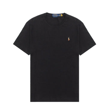 Polo Ralph Lauren Custom Slim Fit Soft Cotton T-Shirt Black - Parasol Store