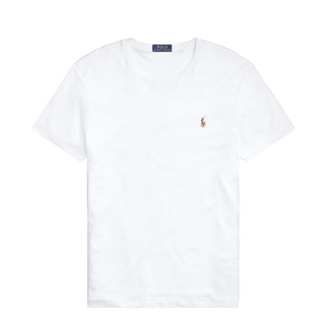 Polo Ralph Lauren Custom Slim Fit Soft Cotton T-Shirt White - Parasol Store