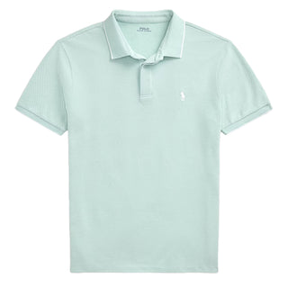 Polo Ralph Lauren Custom Slim Fit Stretch Oxford Mesh Polo Celadon/White - Parasol Store