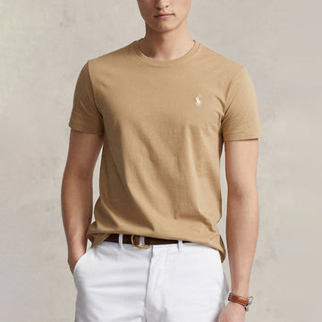 Polo Ralph Lauren Custom Slim Fit  T-Shirt Cafe Tan - Parasol Store