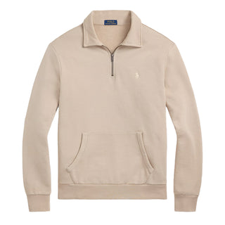 Polo Ralph Lauren Loopback Fleece Quarter-Zip Sweatshirt Stoneware Grey - Parasol Store