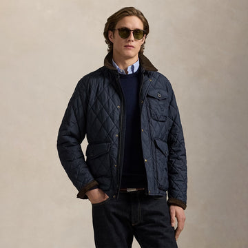 Polo Ralph Lauren Quilted Beaton Field Jacket College Navy - Parasol Store