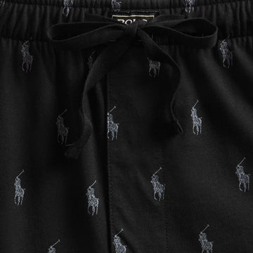 Polo Ralph Lauren Sleep Bottom All Over Pony Print Polo Black - Parasol Store