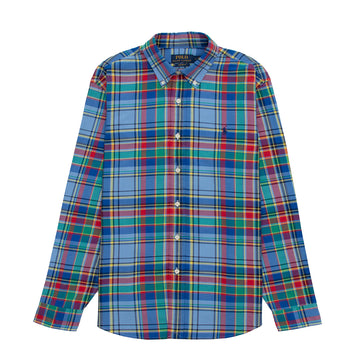 Polo Ralph Lauren Oxford Check Shirt Blue / Red Multi - Parasol Store