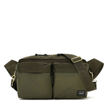 Porter-Yoshida and Co Force 2 Way Waist Bag Olive Drab - Parasol Store