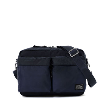 Porter-Yoshida and Co Force Shoulder Bag Small Navy - Parasol Store