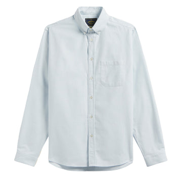 Portuguese Flannel Brushed Oxford Shirt Light Blue - Parasol Store