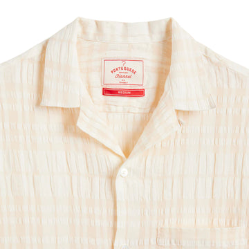 Portuguese Flannel Malcom S/S shirt Cream - Parasol Store
