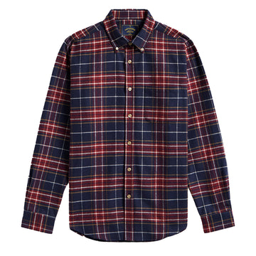 Portuguese Flannel Station Shirt Blue / Red - Parasol Store