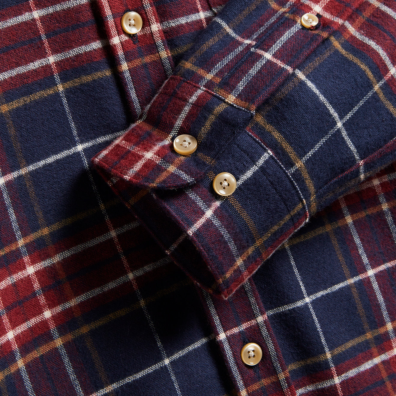 Portuguese Flannel Station Shirt Blue / Red - Parasol Store
