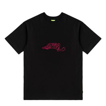 Postal Trip Outline Tee Black - Parasol Store