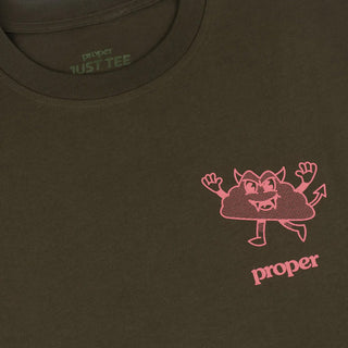 Proper Pizza T-Shirt - Military Green Proper