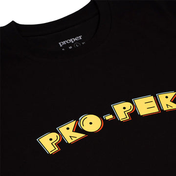 Proper Puck T Shirt - Black Proper