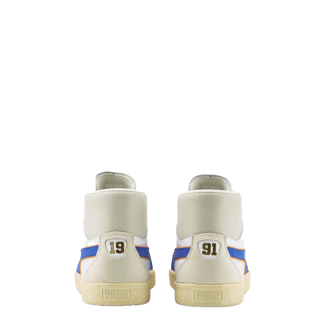 Puma Womens Clyde Mid Bball Rhuigi Trainer Puma White / Royal Sapphire Puma