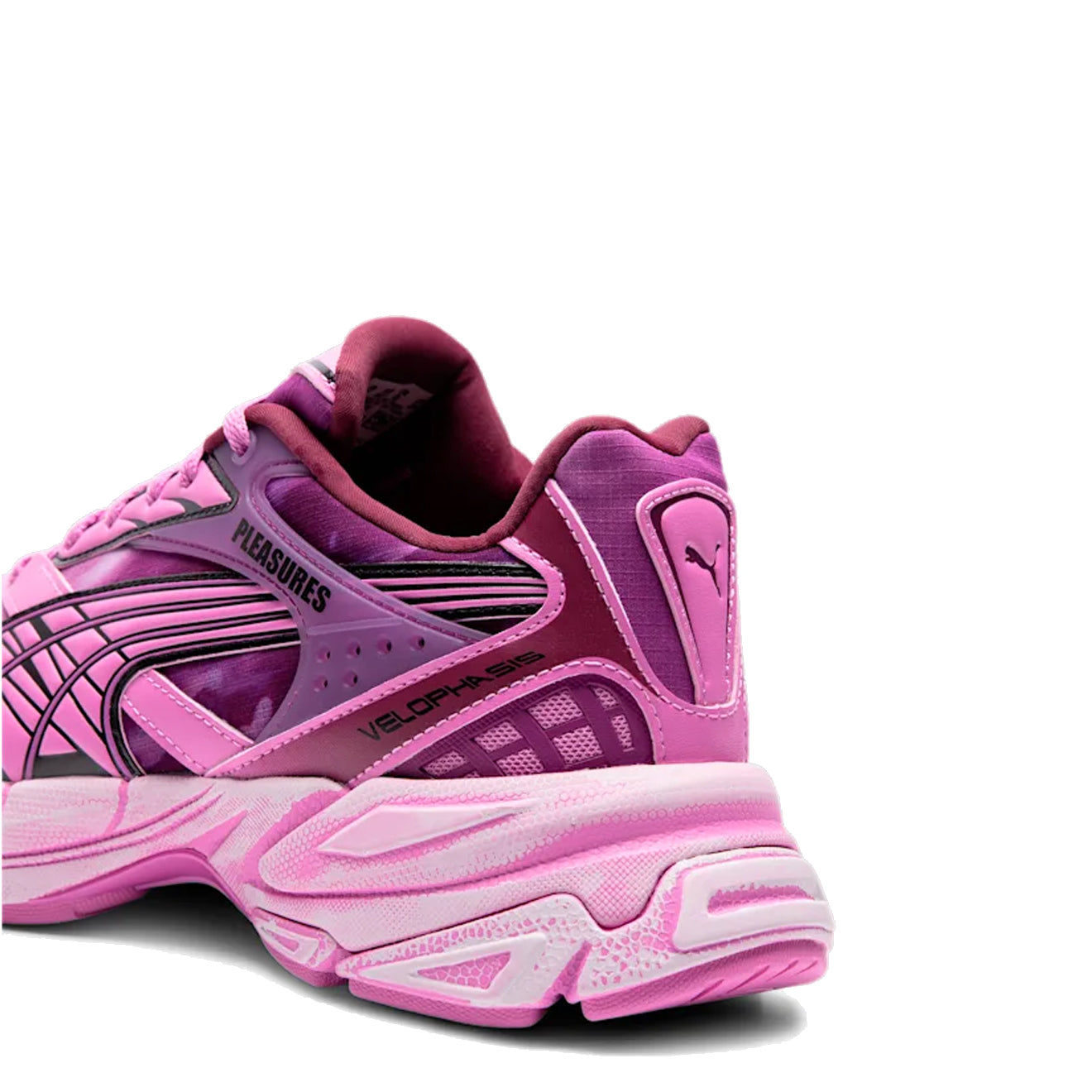 Puma Womens Velophasis Overdyed Pleasure Trainer Grape Wine / Mauve Pop Puma