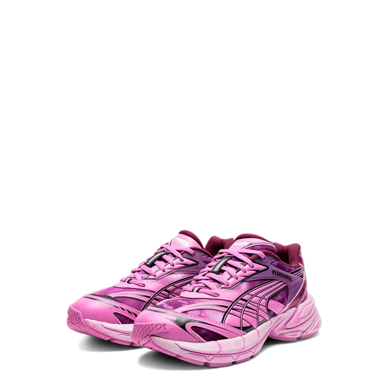 Puma Womens Velophasis Overdyed Pleasure Trainer Grape Wine / Mauve Pop Puma