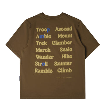 Purple Mountain Observatory Ascend S/S Tee Dark Olive - Parasol Store