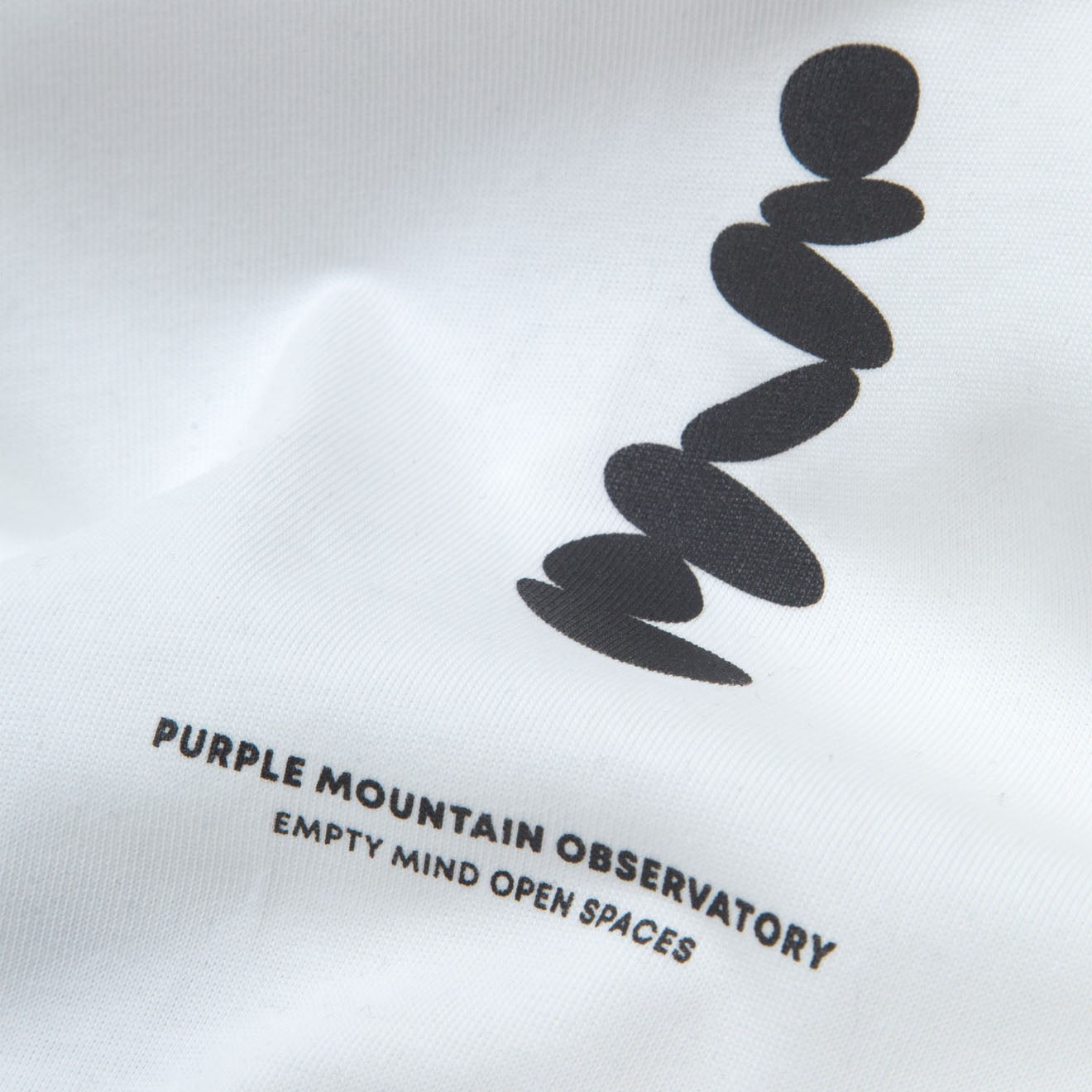Purple Mountain Observatory Boulders S/S Tee White - Parasol Store