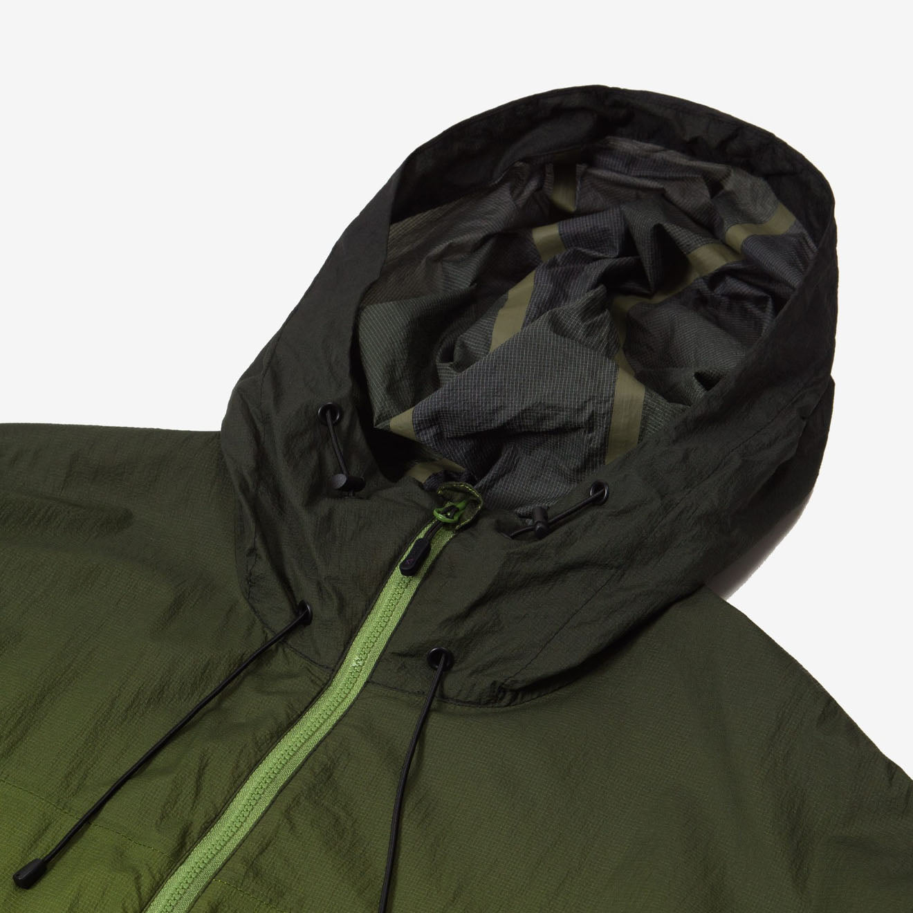 Purple Mountain Observatory Breeze Jacket Ombre Print Lime/Black - Parasol Store