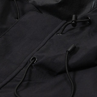 Purple Mountain Observatory Climate Hooded Jacket Black - Parasol Store