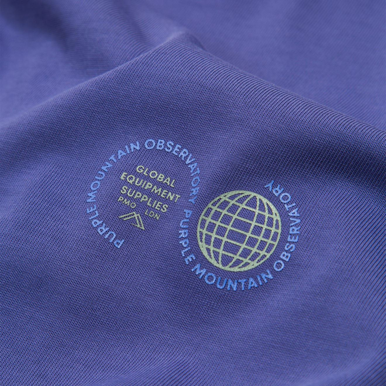 Purple Mountain Observatory Globe S/S Tee Indigo - Parasol Store