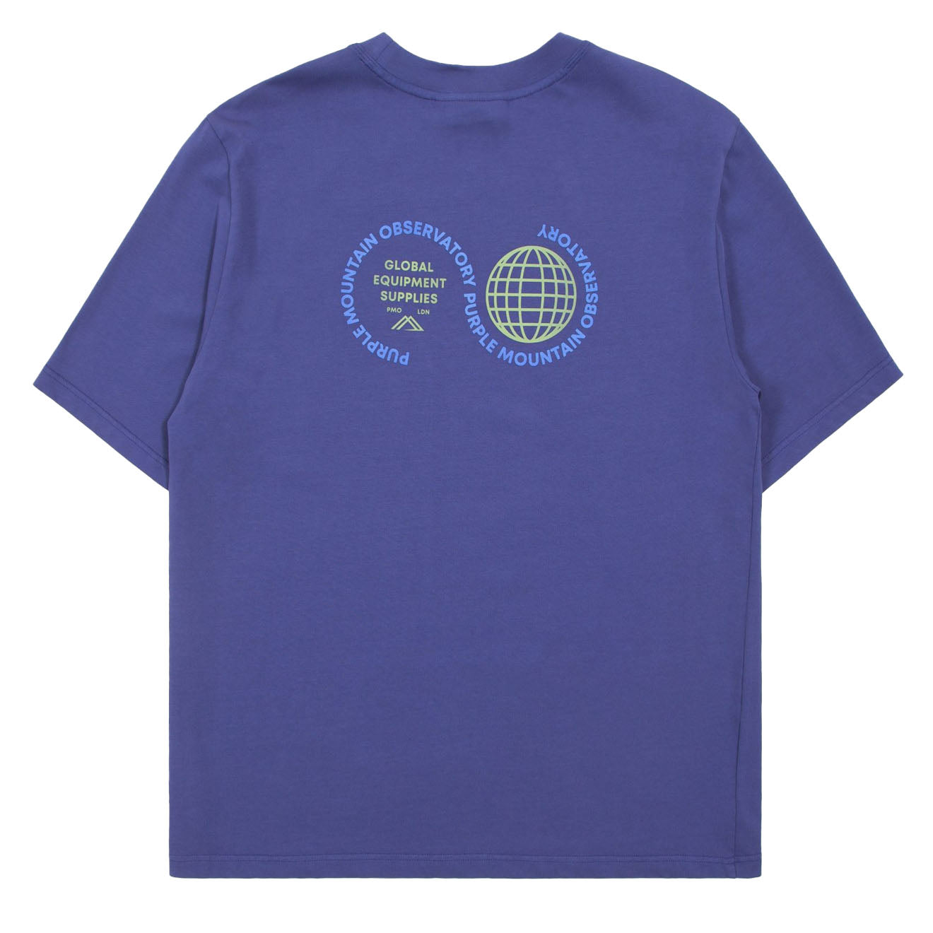 Purple Mountain Observatory Globe S/S Tee Indigo - Parasol Store