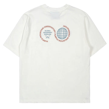Purple Mountain Observatory Globe Tee White - Parasol Store