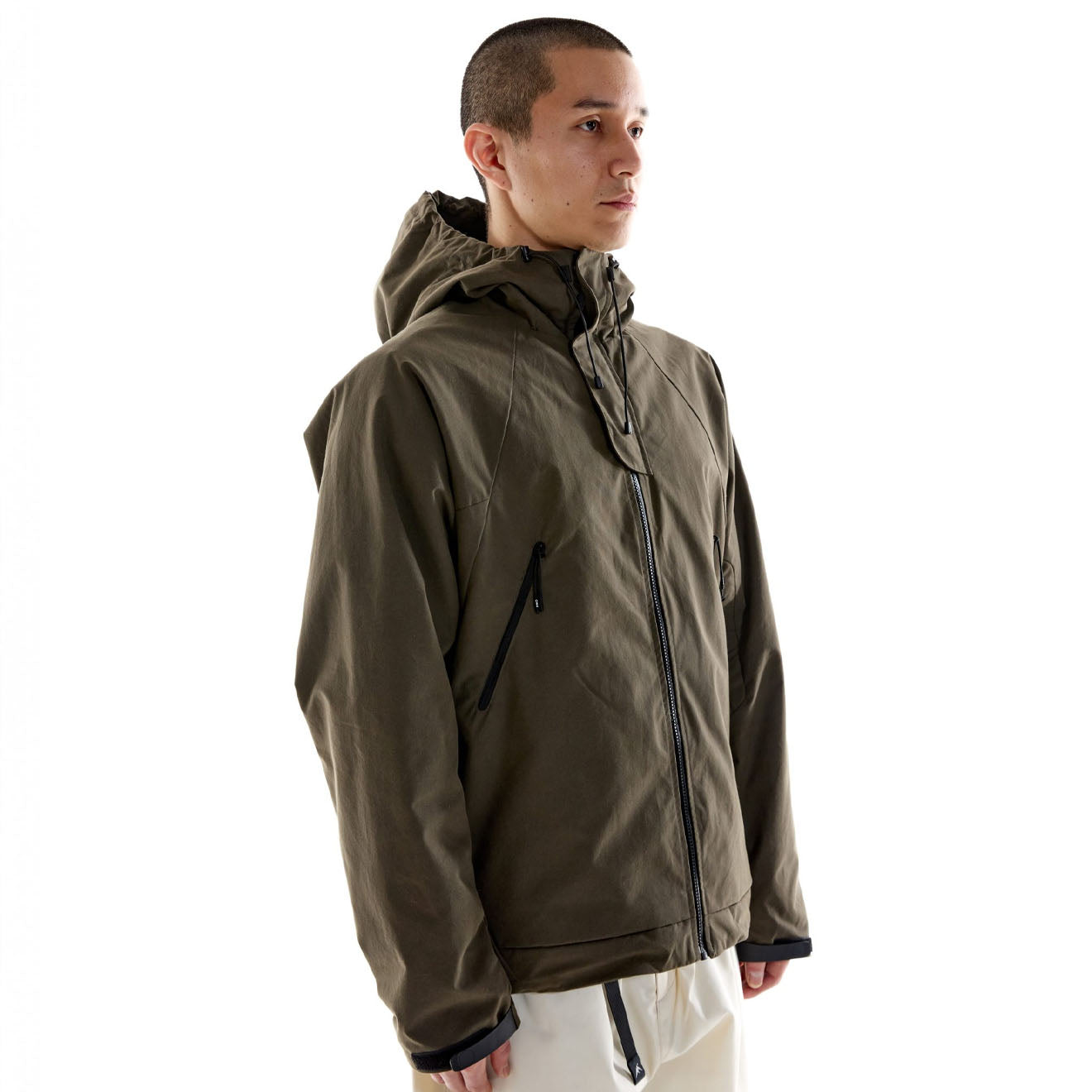 Purple Mountain Observatory Waxed Cygnus Jacket Washwax Khaki - Parasol Store