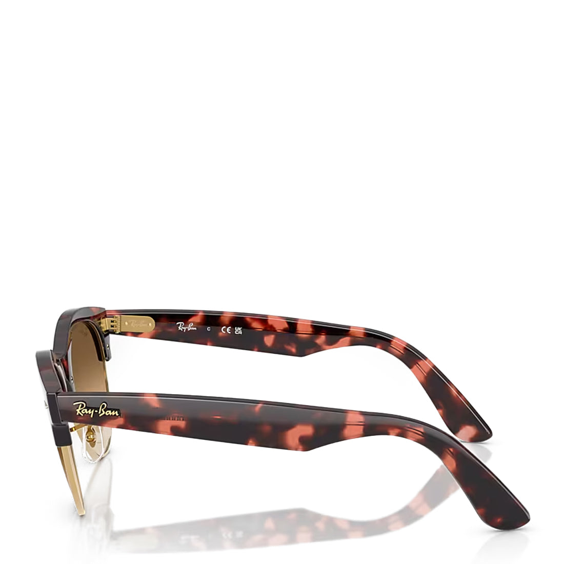 Ray-Ban RB2341 143251 54 Clubmaster Way Sunglasses Polished Pink / Tortoise Gold