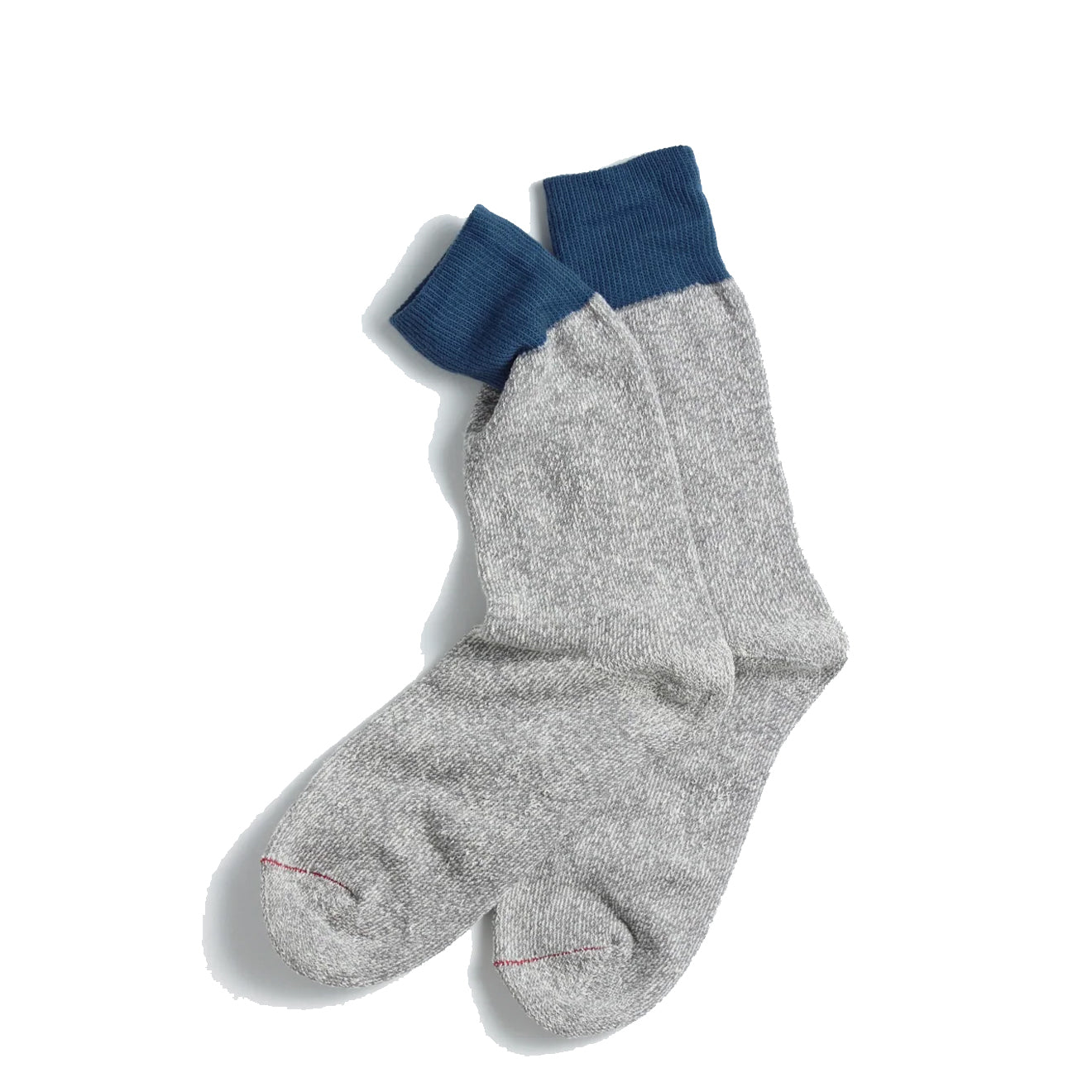 Rototo Double Face Crew Sock Blue / Gray - Parasol Store